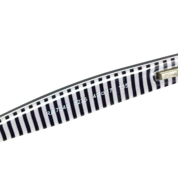 Ralph Lauren Eyeglasses RA7046 1226 Blue Rectangle Stripe Interior 49 17 135 - Picture 9 of 12